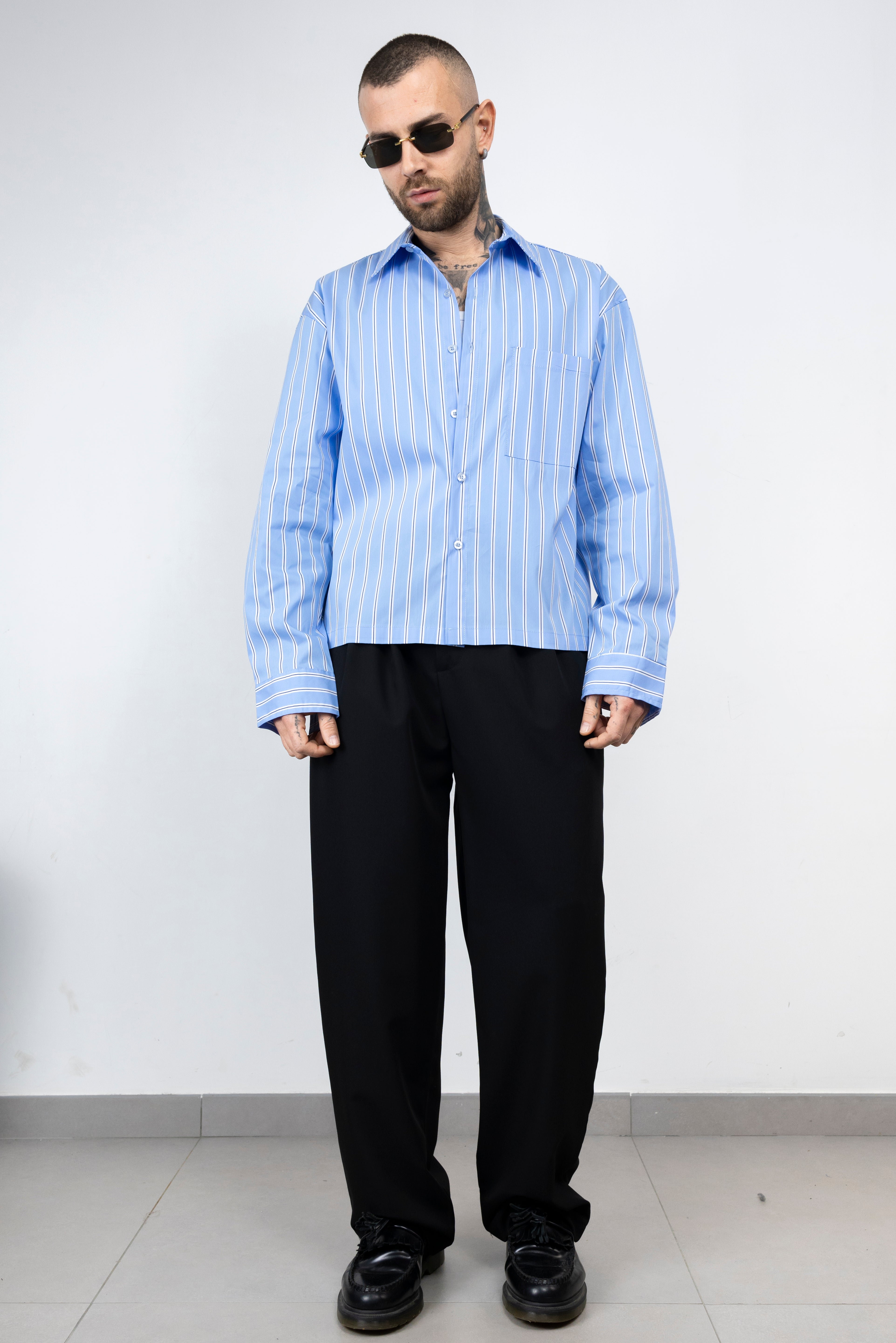 Camicia righe bicolor ML
