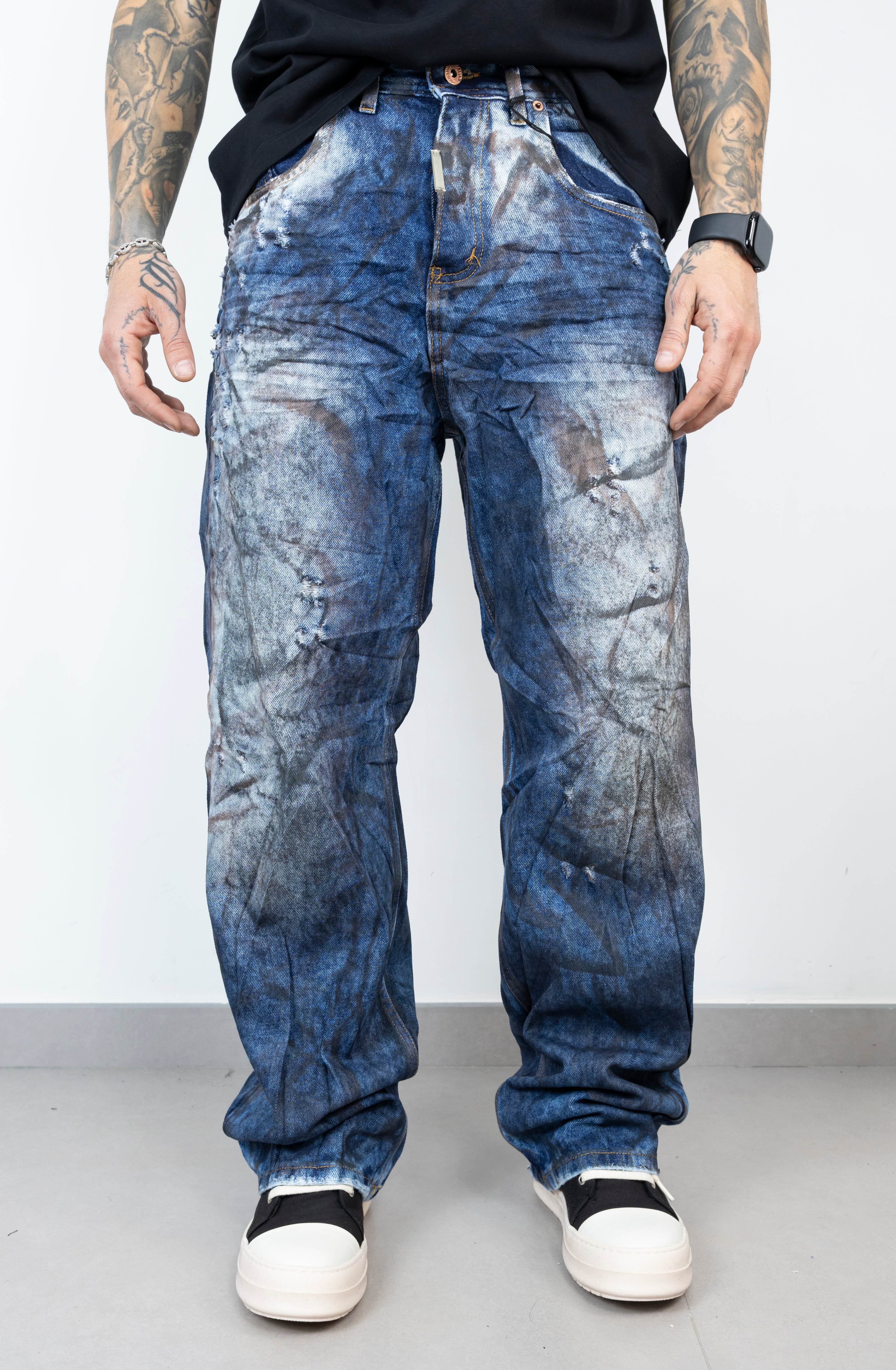 Super baggy old river blue