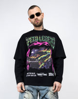T-shirt double sleeve car