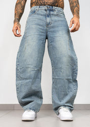 Jeans Balloon Fit Lavaggio Chiaro