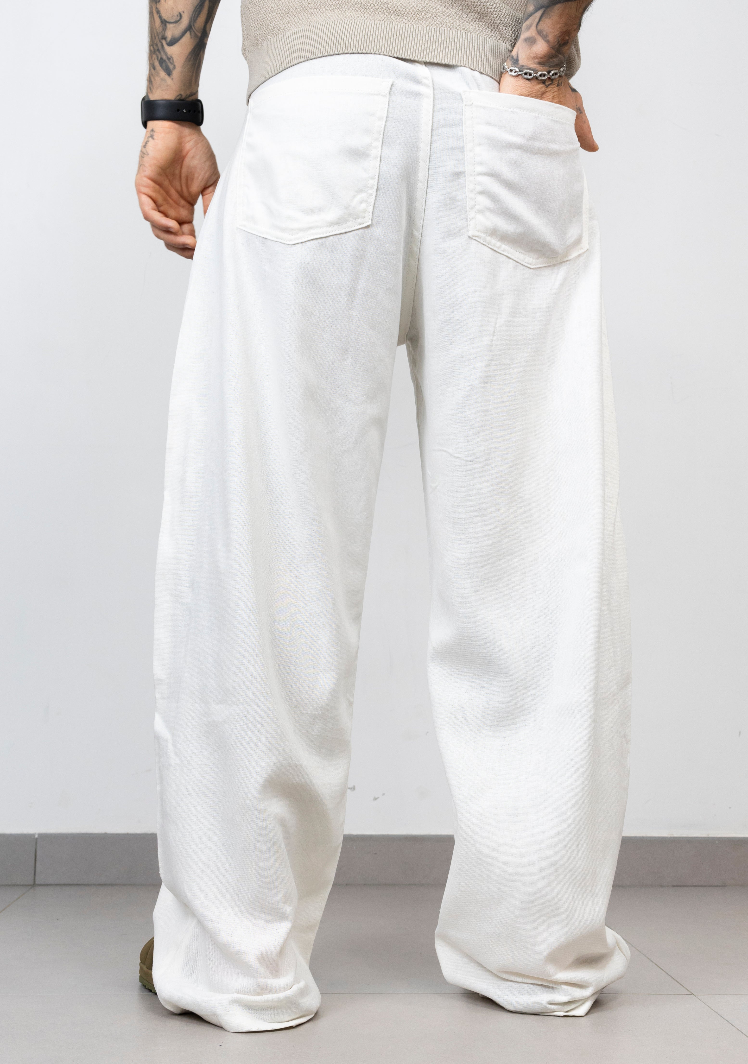 Pant classic simil lino