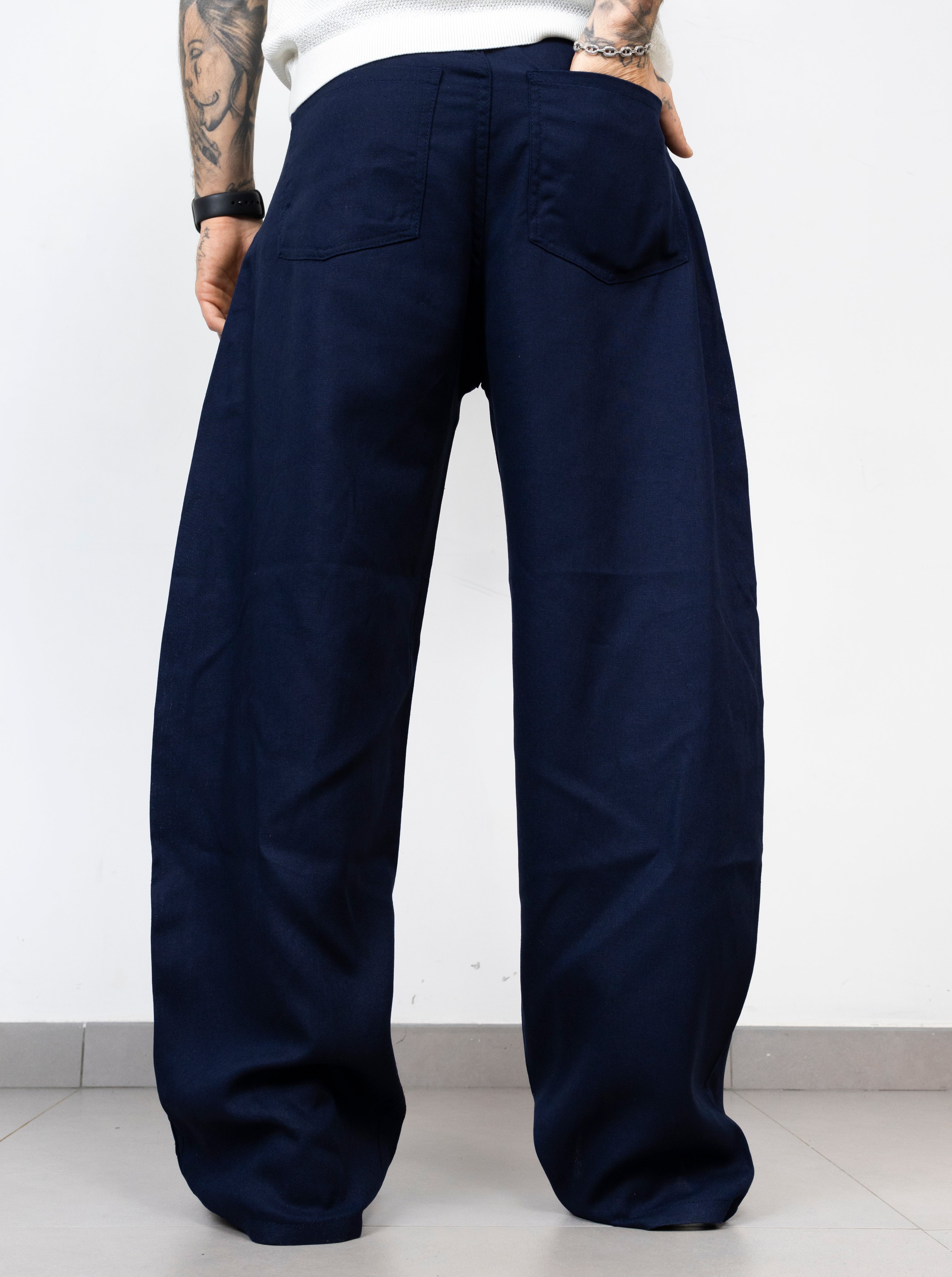 Pant classic simil lino