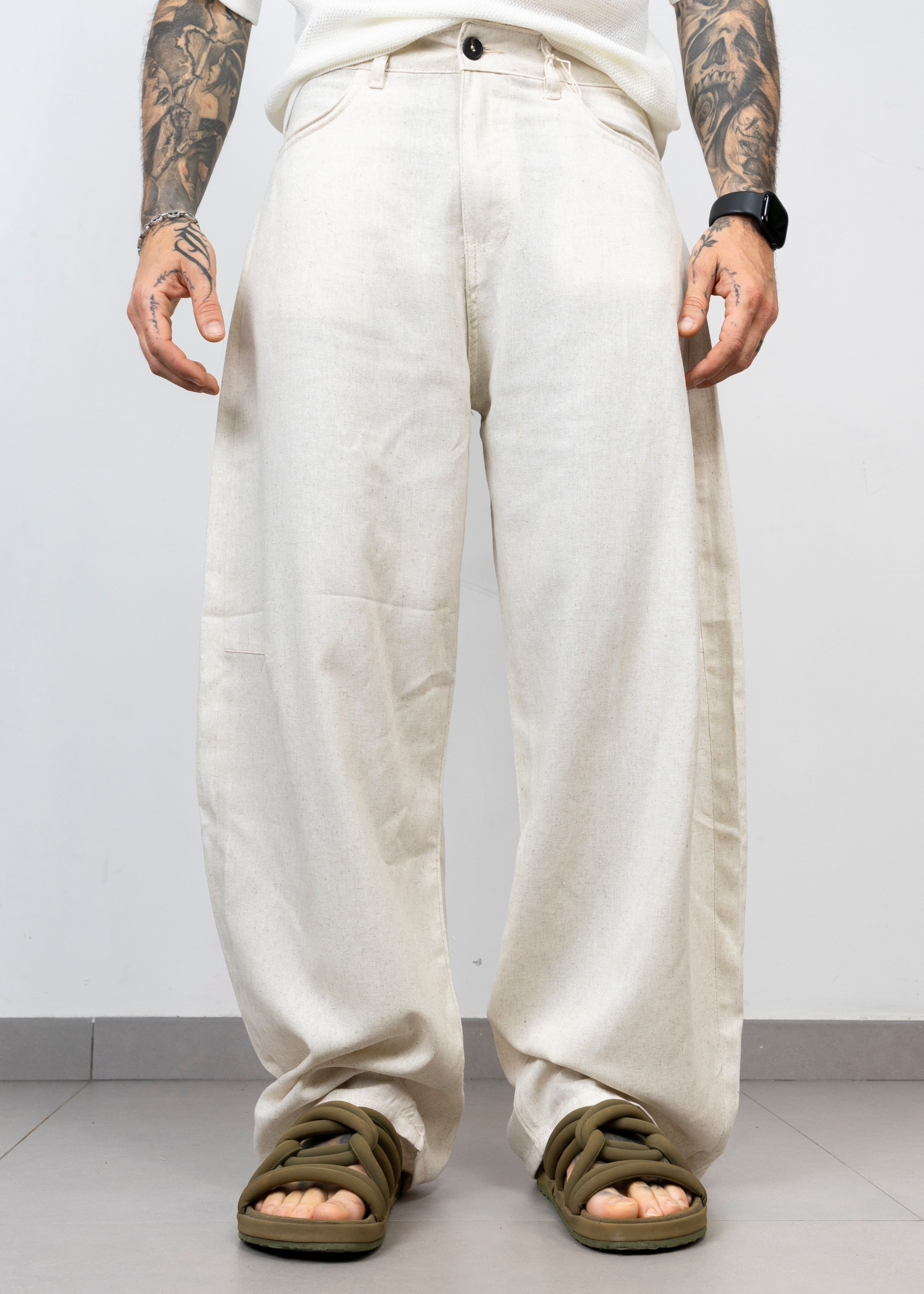 Pant classic simil lino