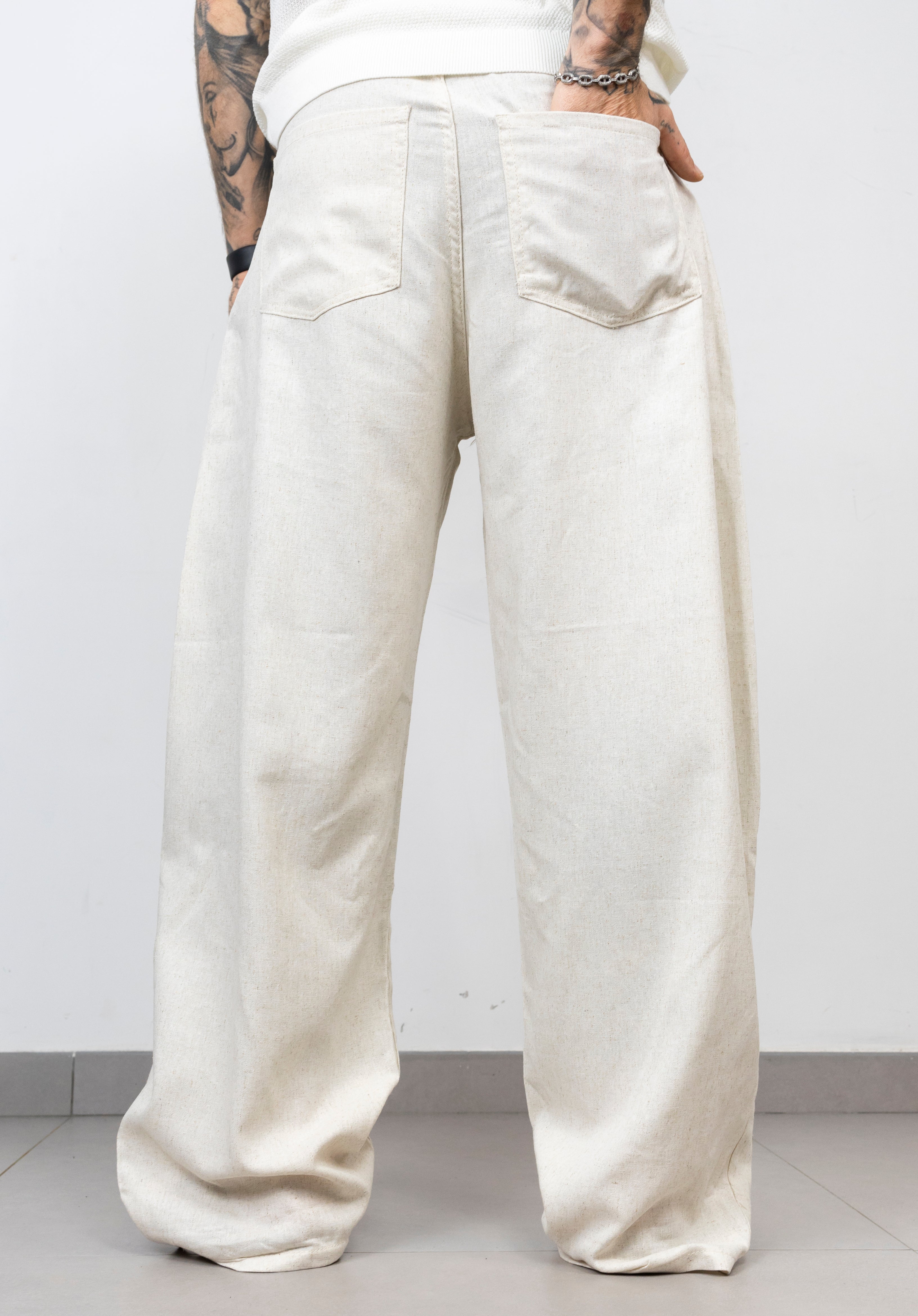 Pant classic simil lino