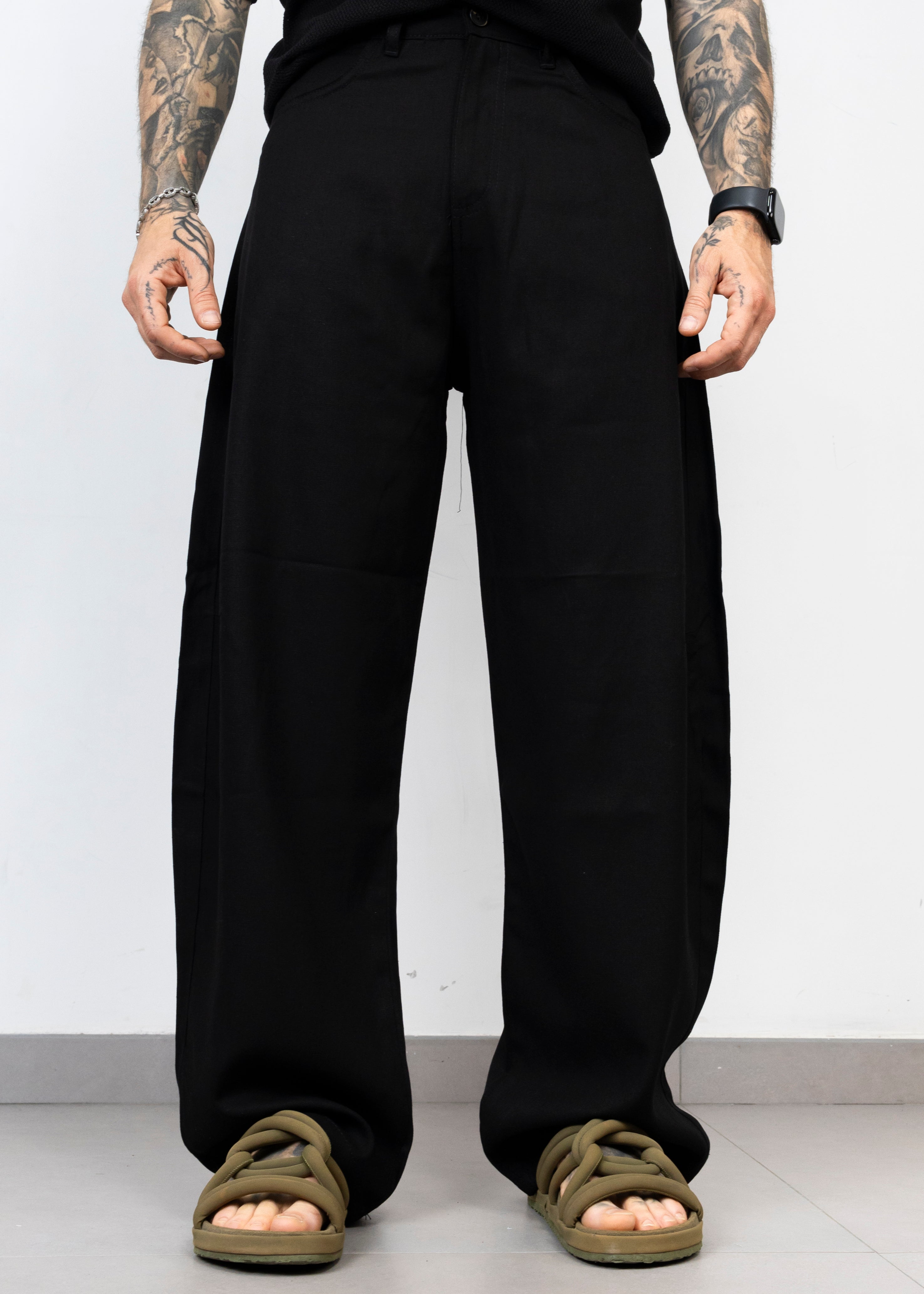 Pant classic simil lino