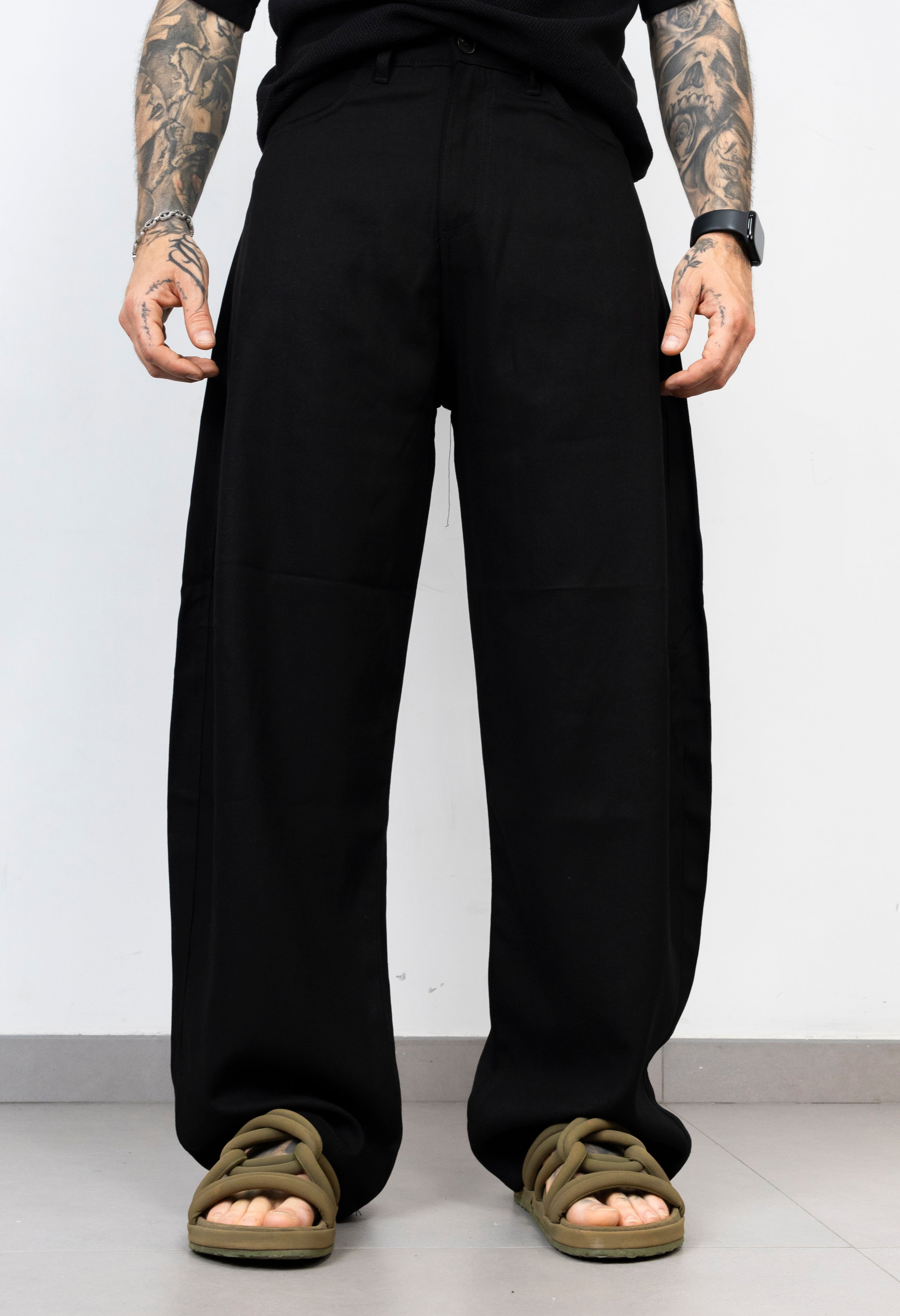 Pant classic simil lino