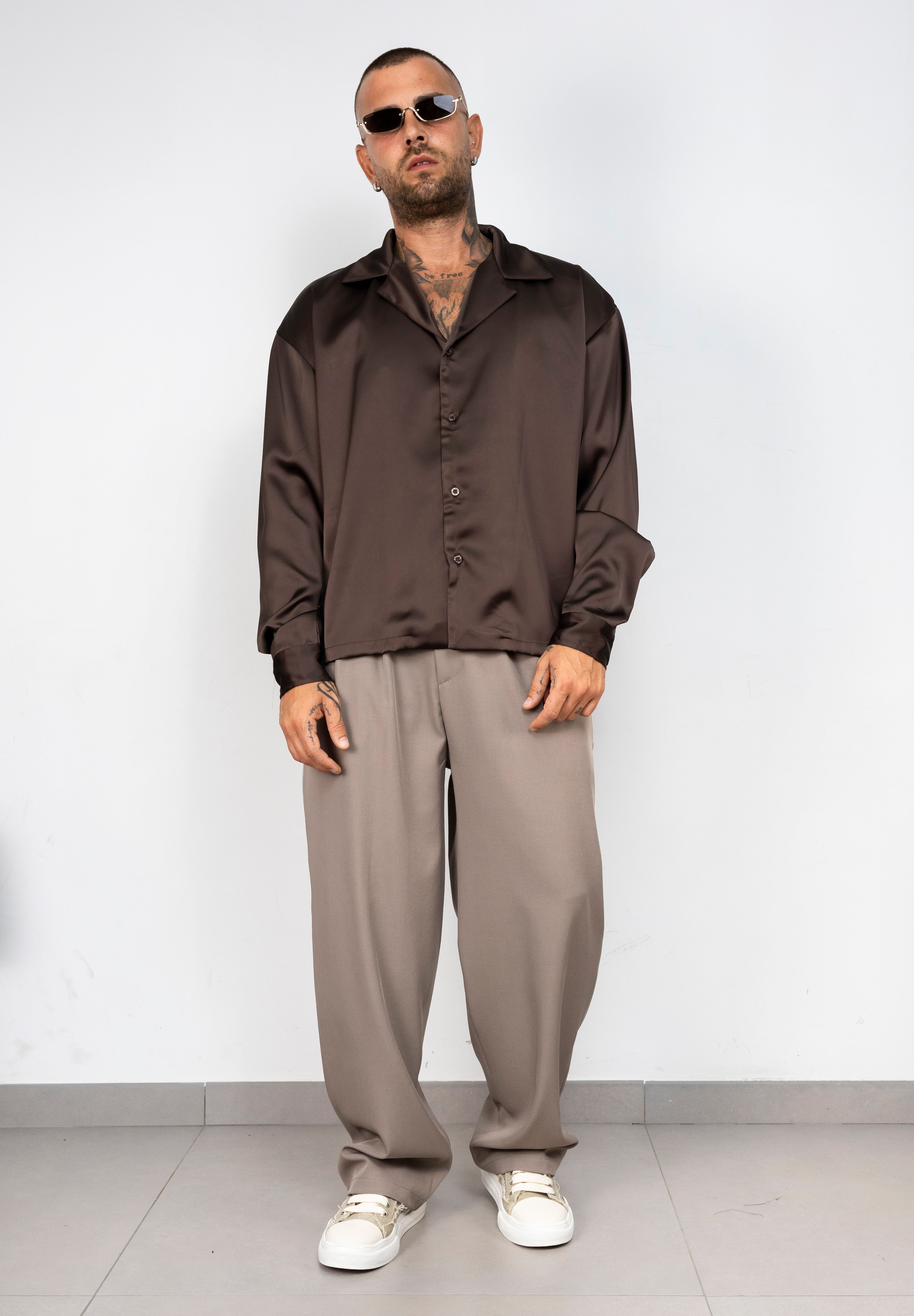 Camicia Satin Oversize