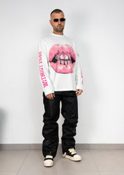 Long Sleeve Pink Mouth