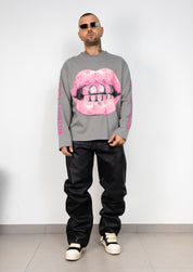 Long Sleeve Pink Mouth