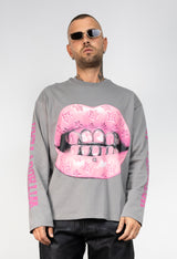 Long Sleeve Pink Mouth