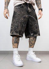 Short diamond varsity black