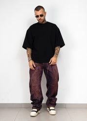 Jeans Flames Purple