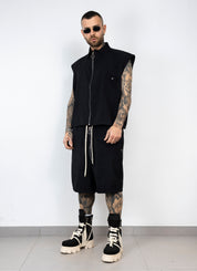 Coordinato smanicato zip