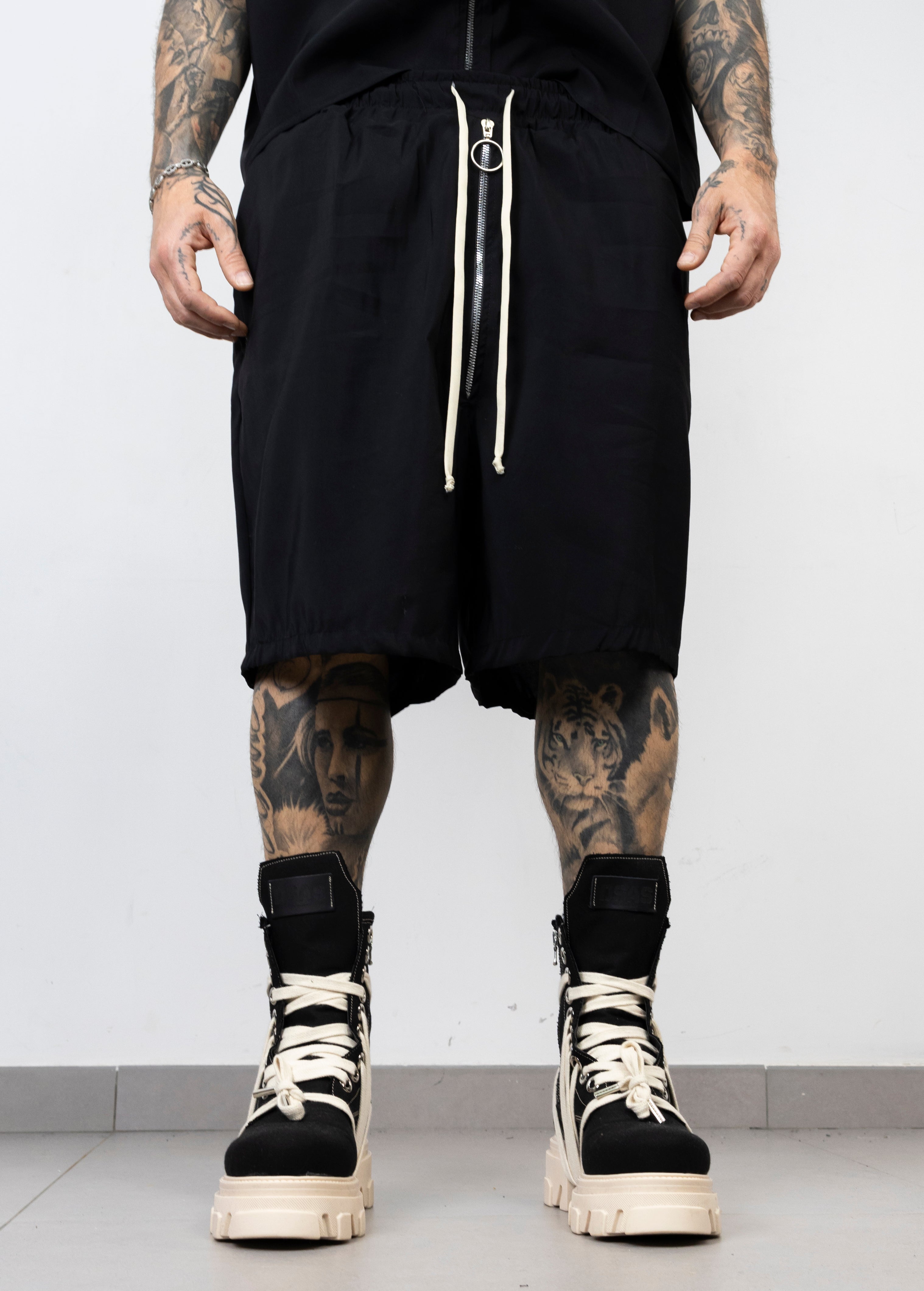 Coordinato smanicato zip