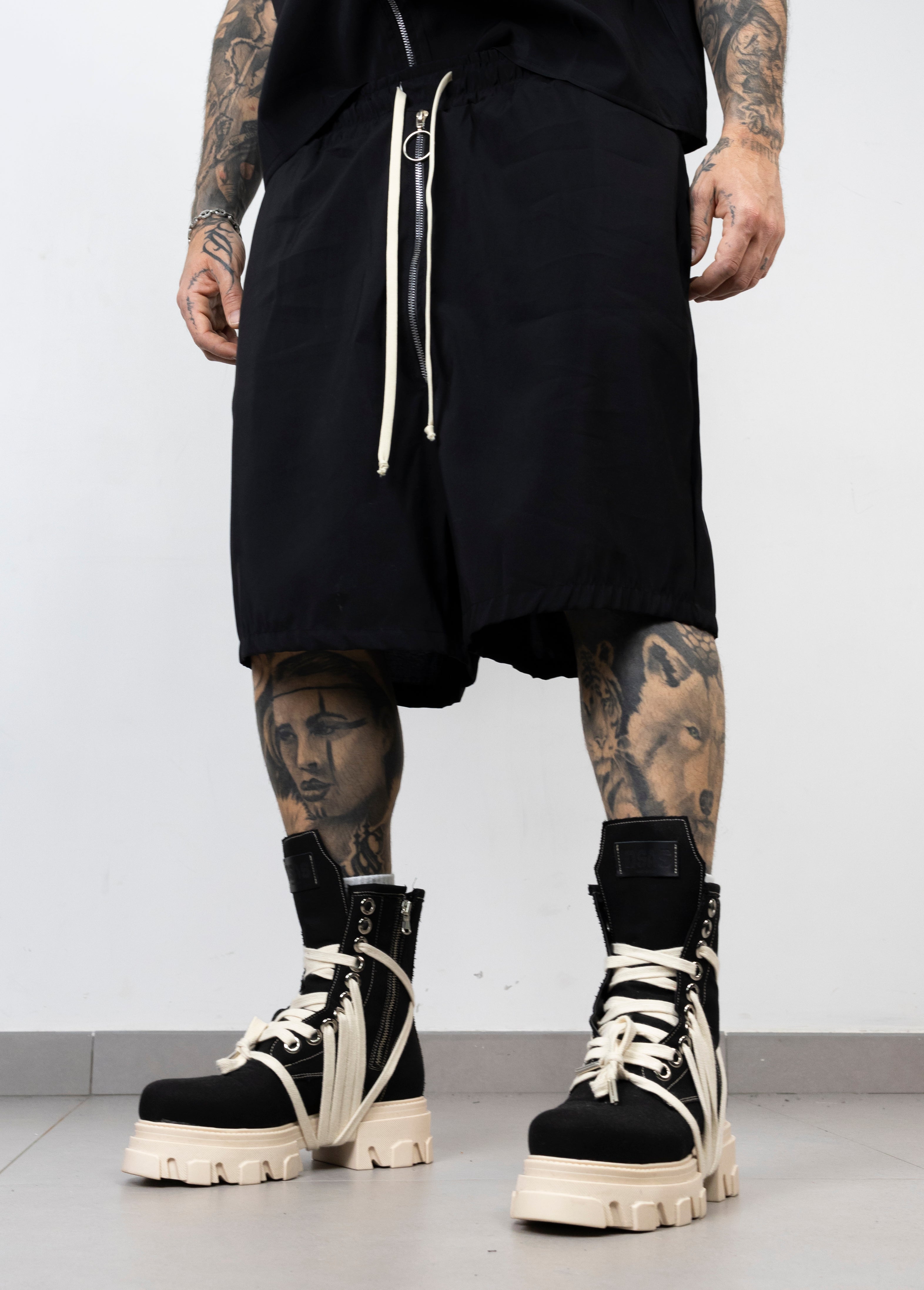 Coordinato smanicato zip