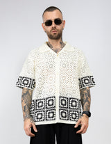 Camicia ricamo bicolor suite