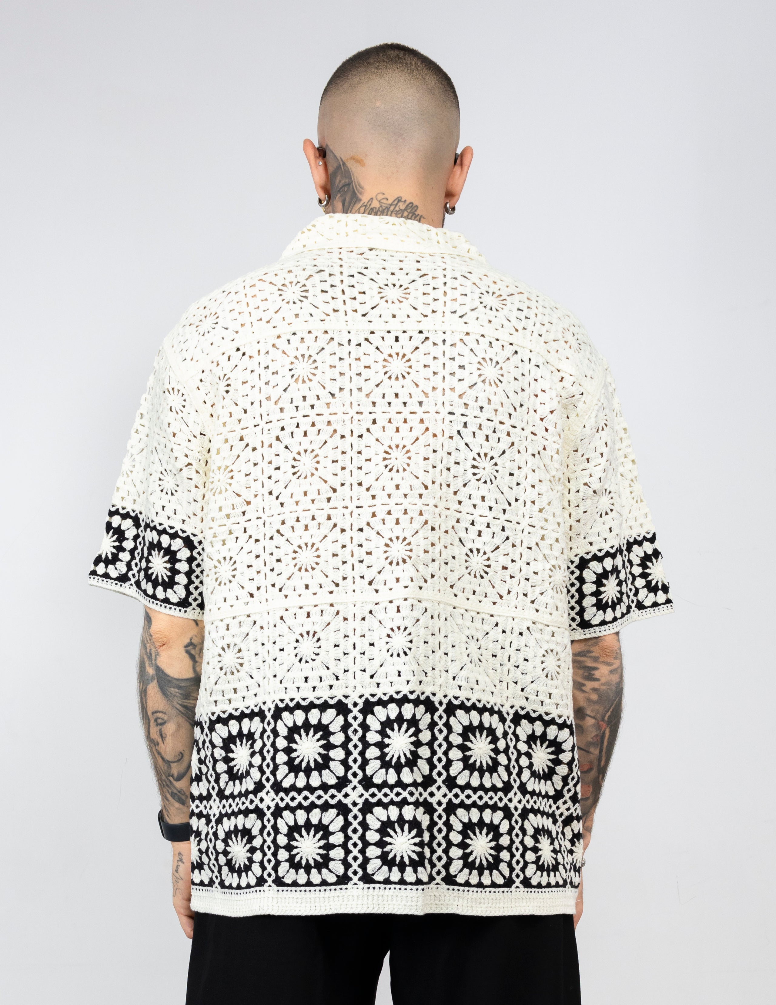 Camicia ricamo bicolor suite