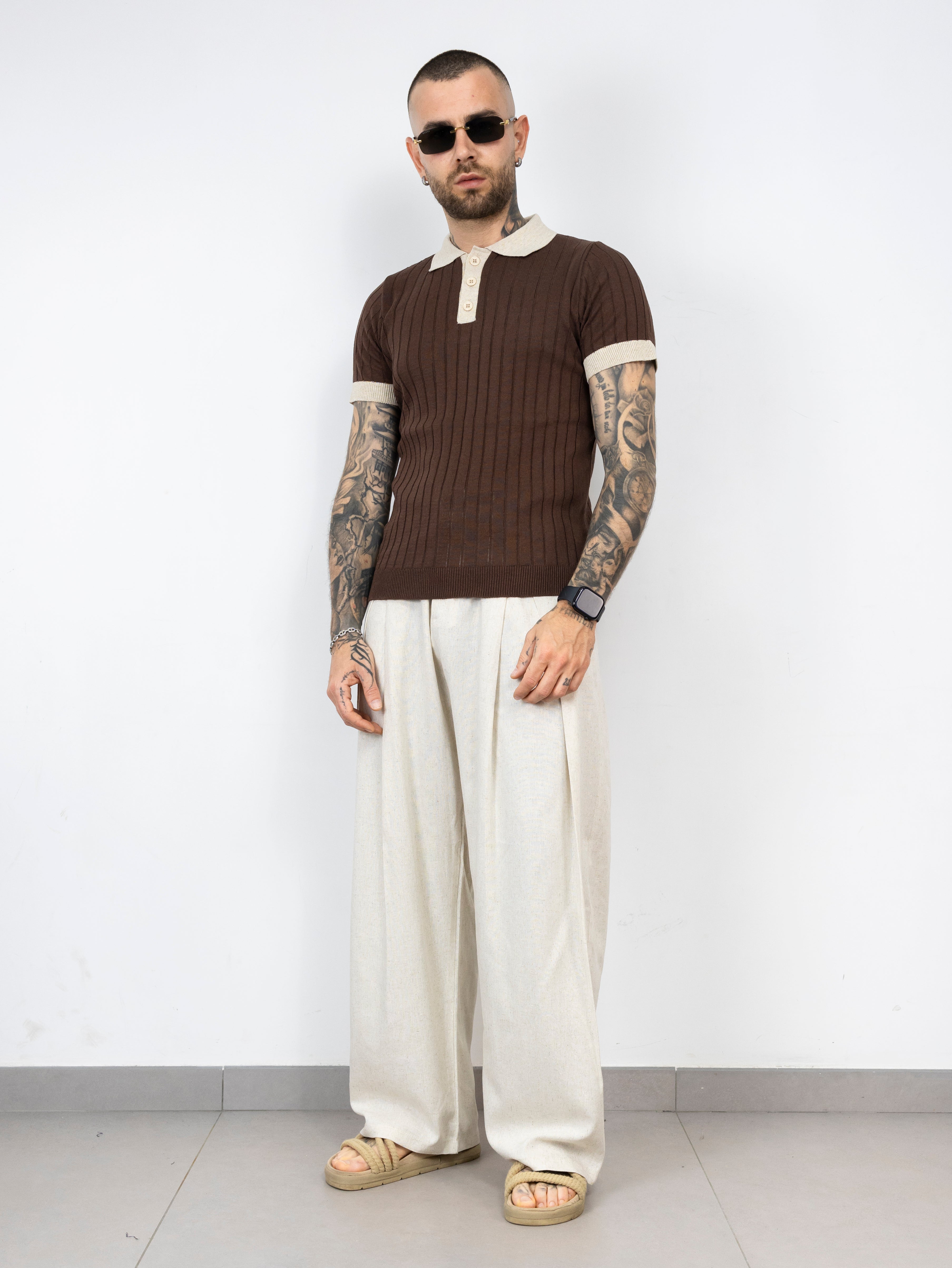 Pant simil lino pences
