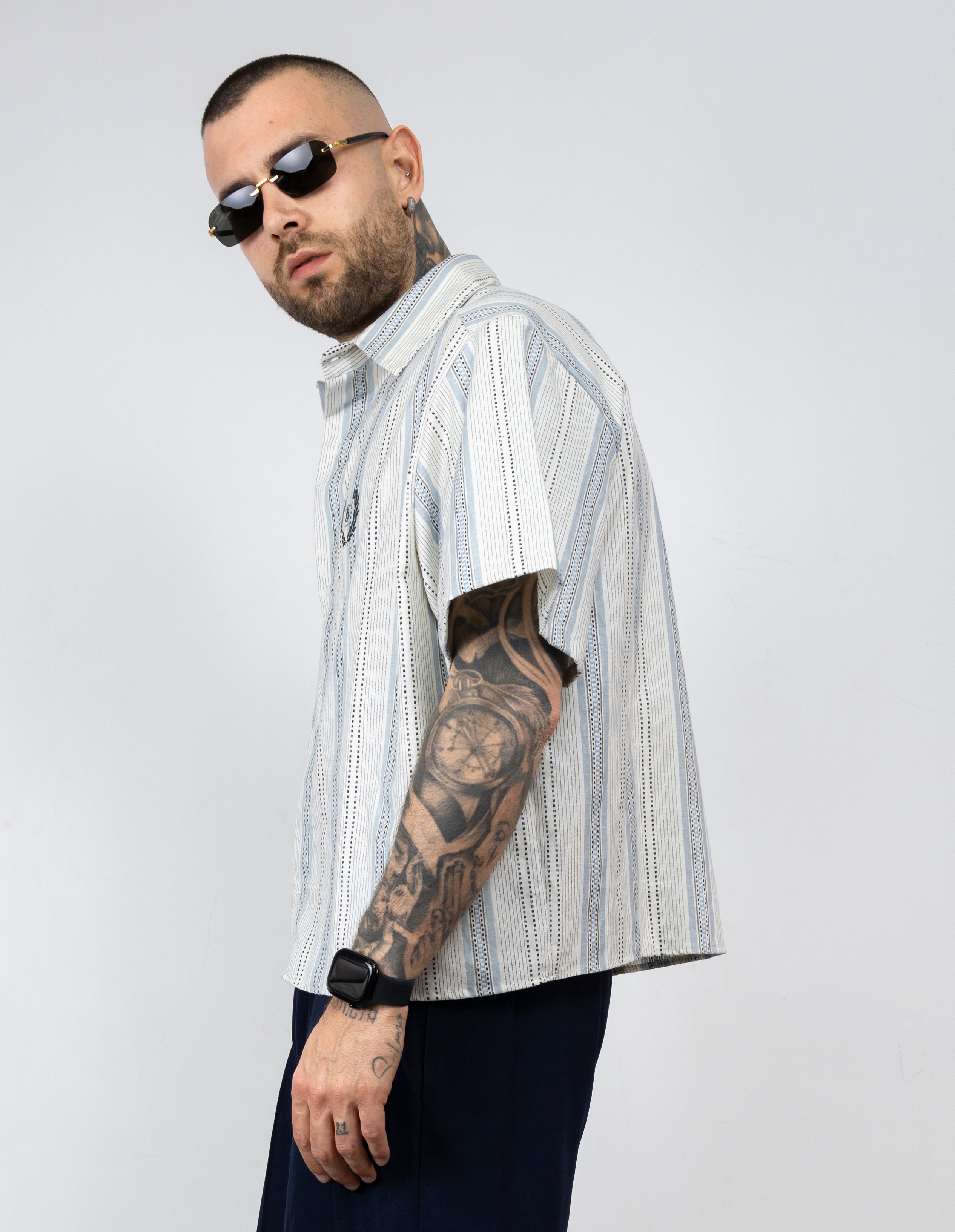 Camicia millerighe black circus
