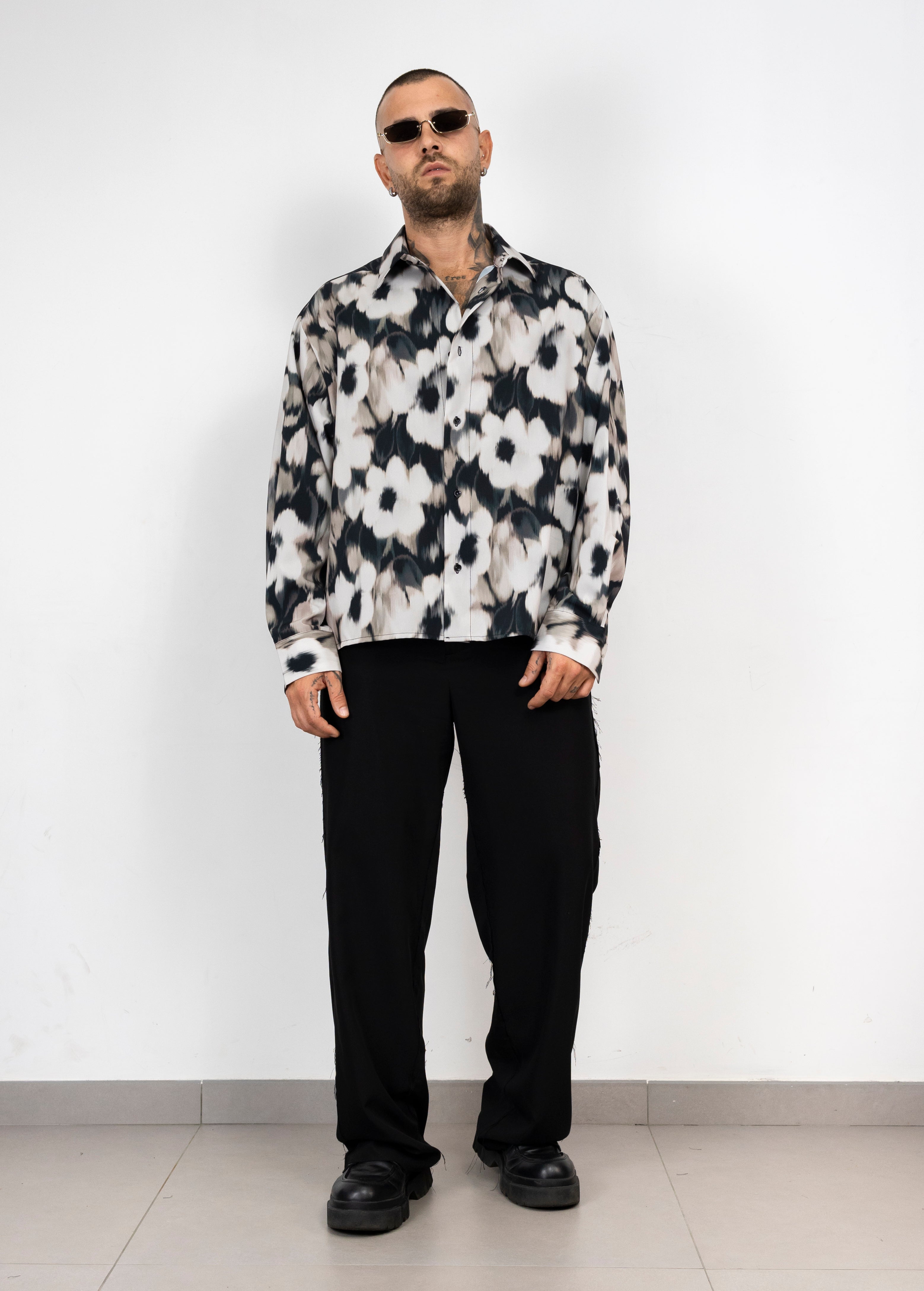Camicia Blurred Flowers