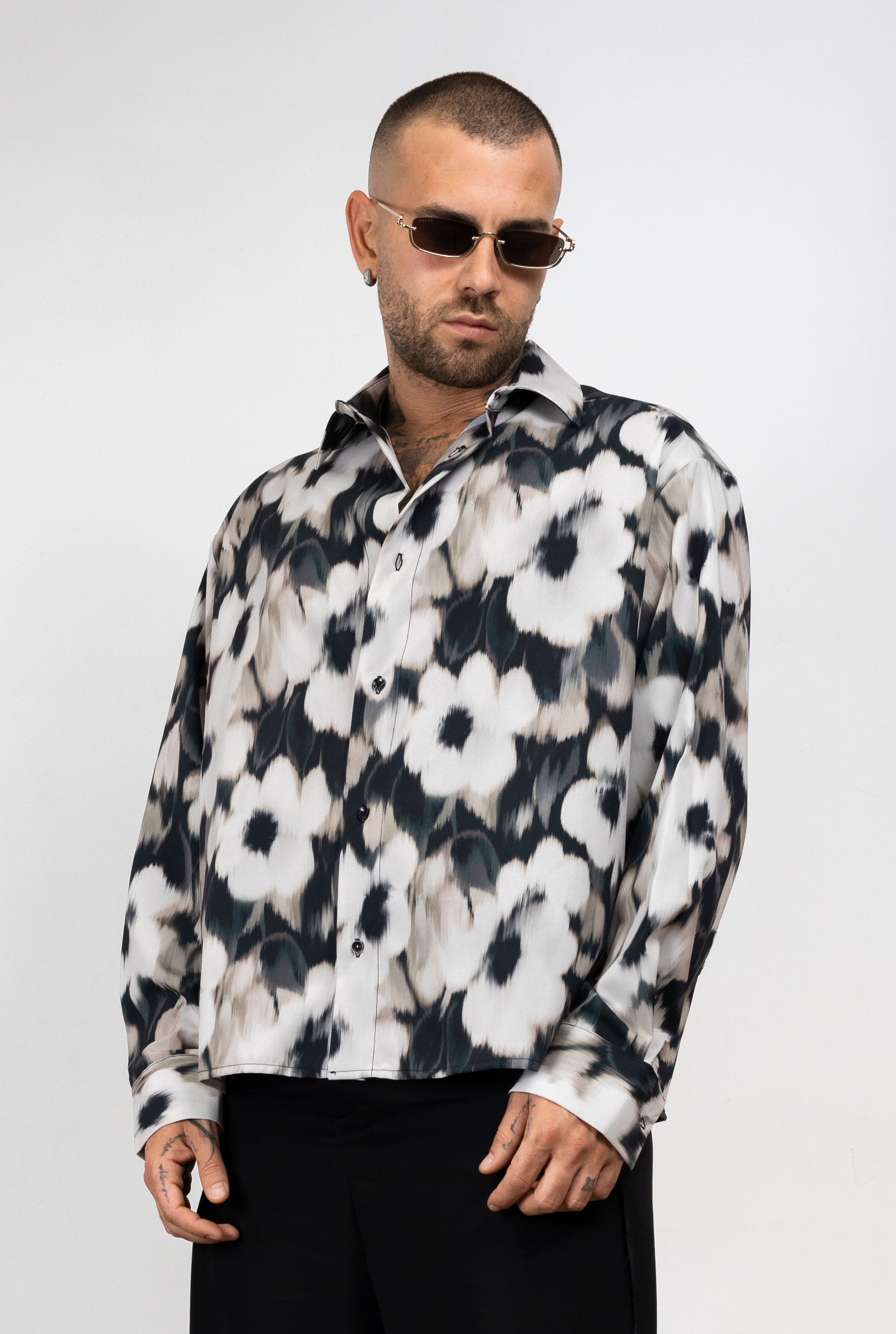 Camicia Blurred Flowers