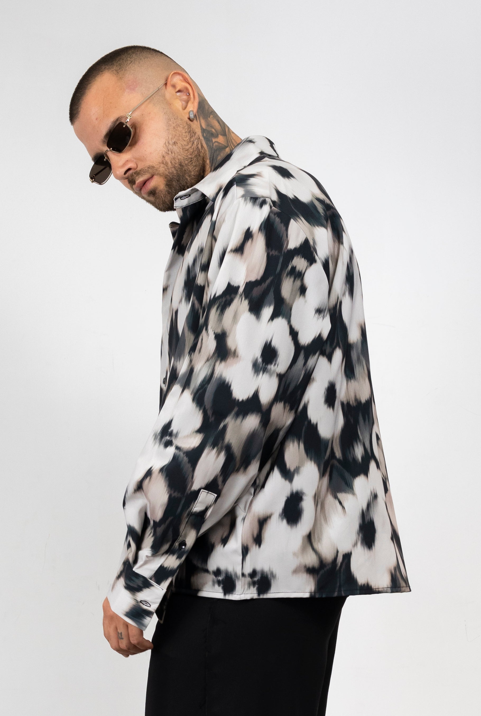 Camicia Blurred Flowers