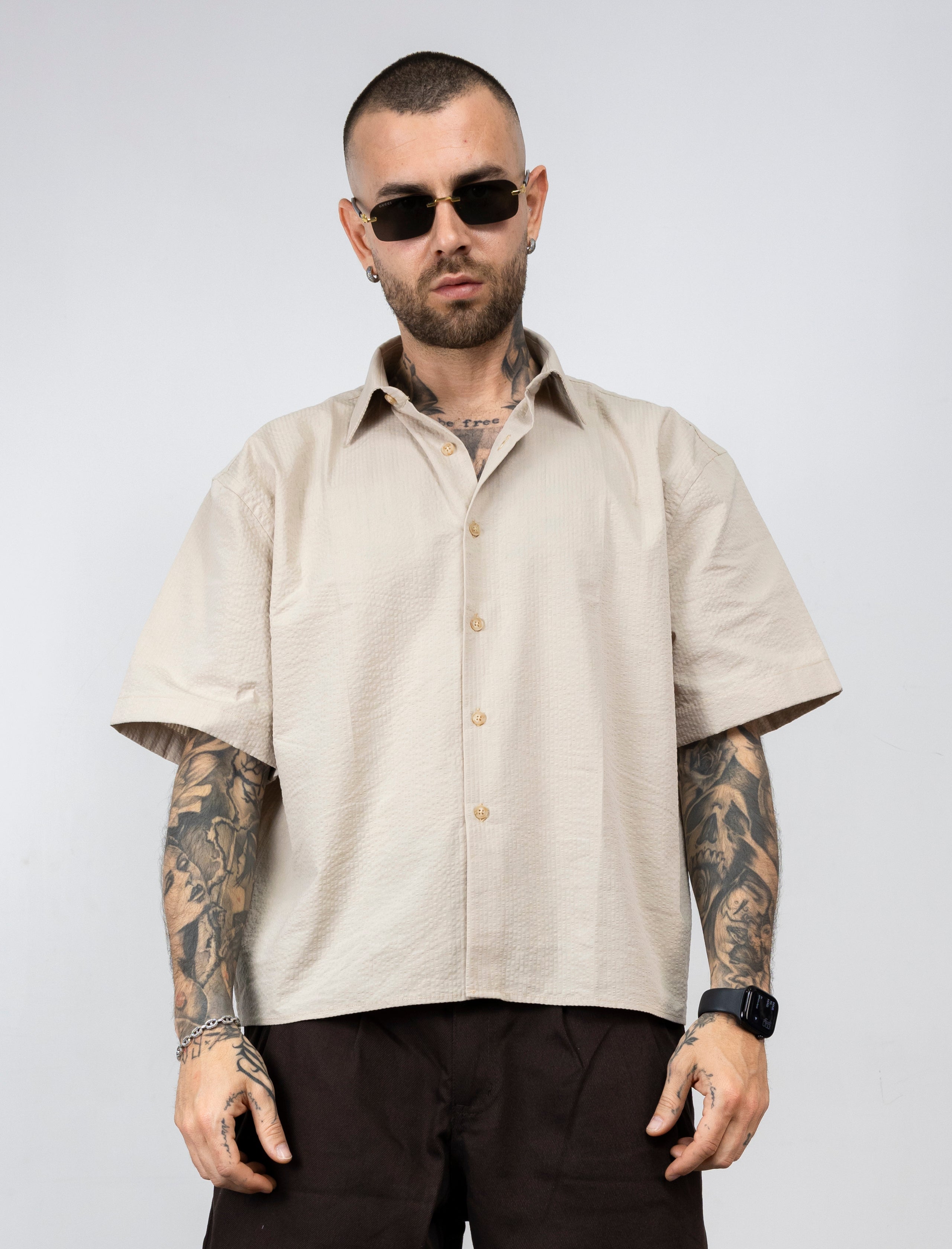 Camicia sartoriale crop TK