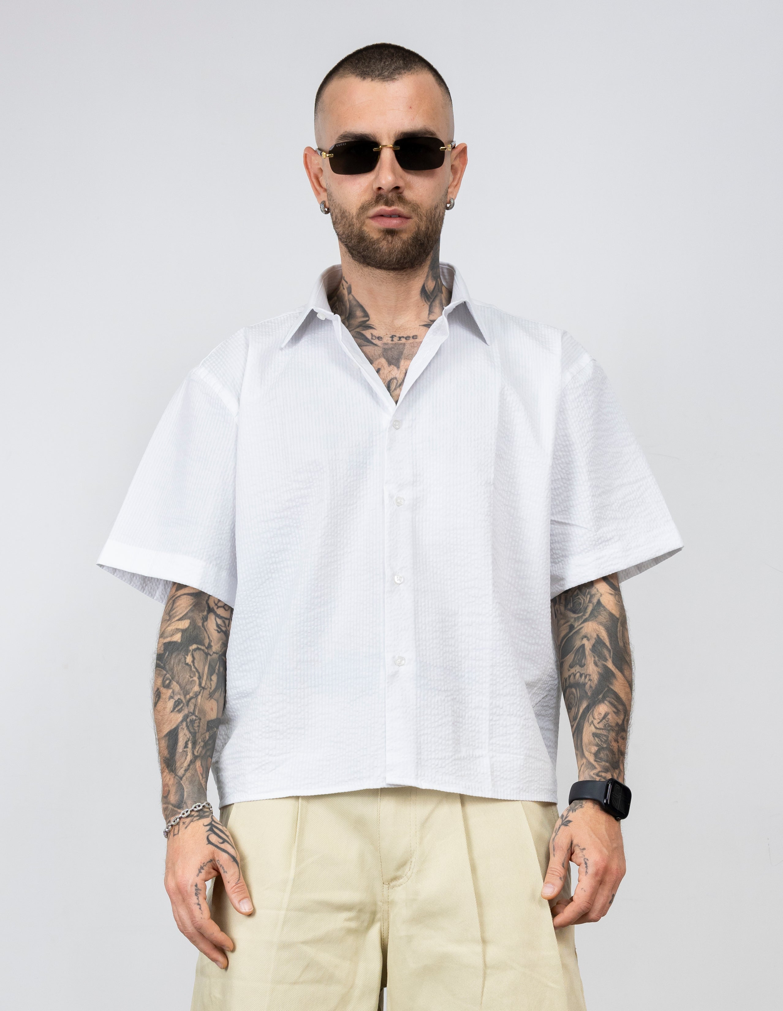 Camicia sartoriale crop TK