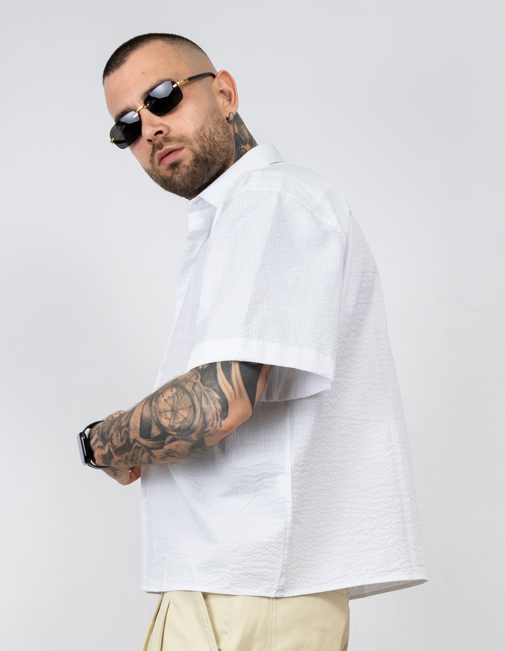 Camicia sartoriale crop TK