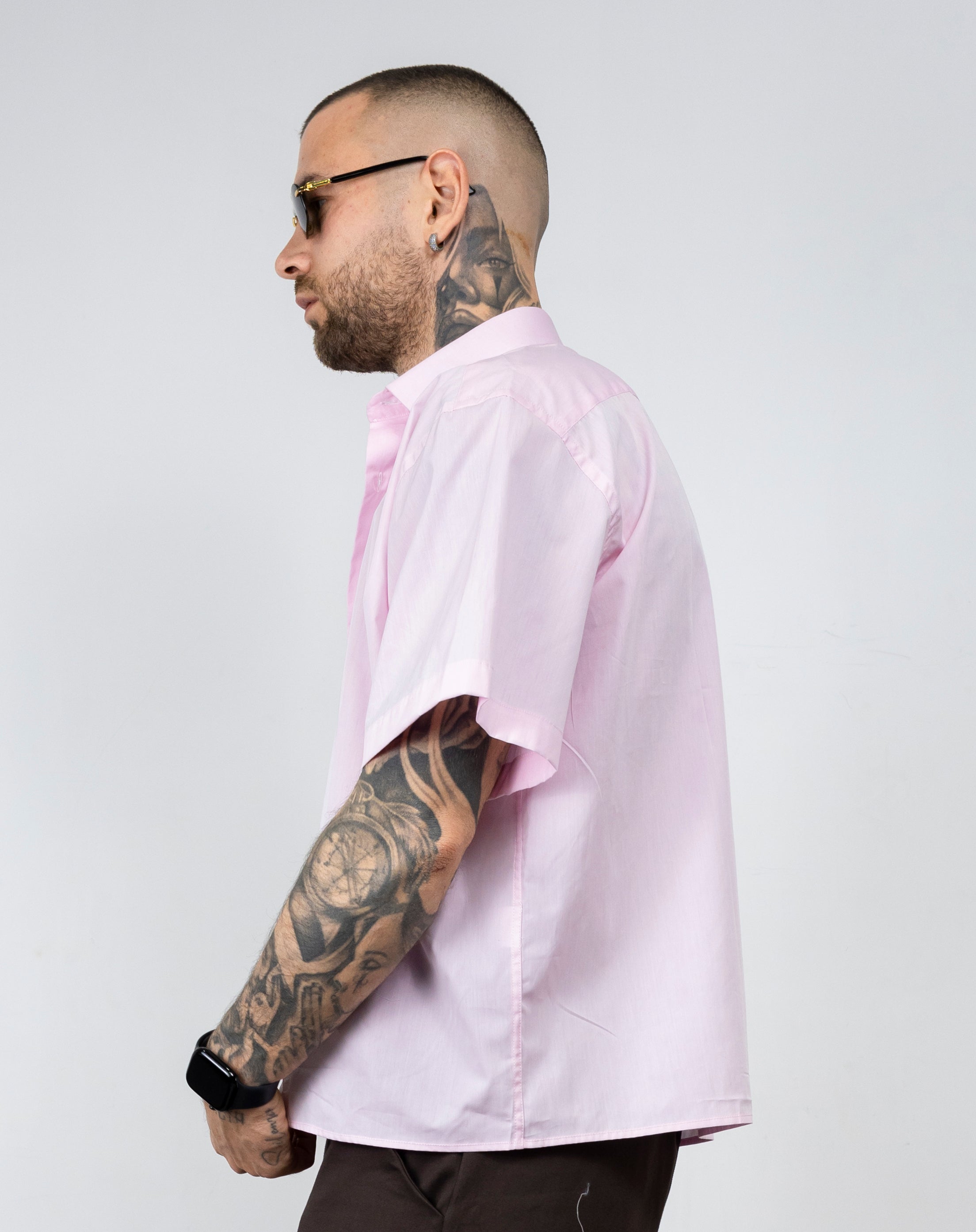 Camicia crop sartoriale basic