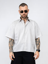 Camicia crop sartoriale basic