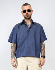 Camicia crop sartoriale basic
