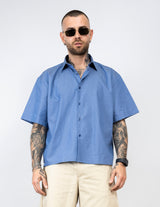 Camicia crop sartoriale basic