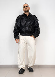 Giacca Biker Cropped