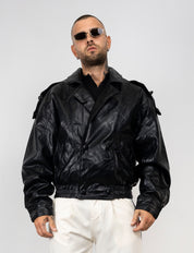 Giacca Biker Cropped