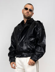 Giacca Biker Cropped