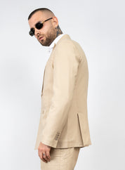 Coordinato 4 bottoni simil lino