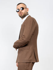Coordinato 4 bottoni simil lino