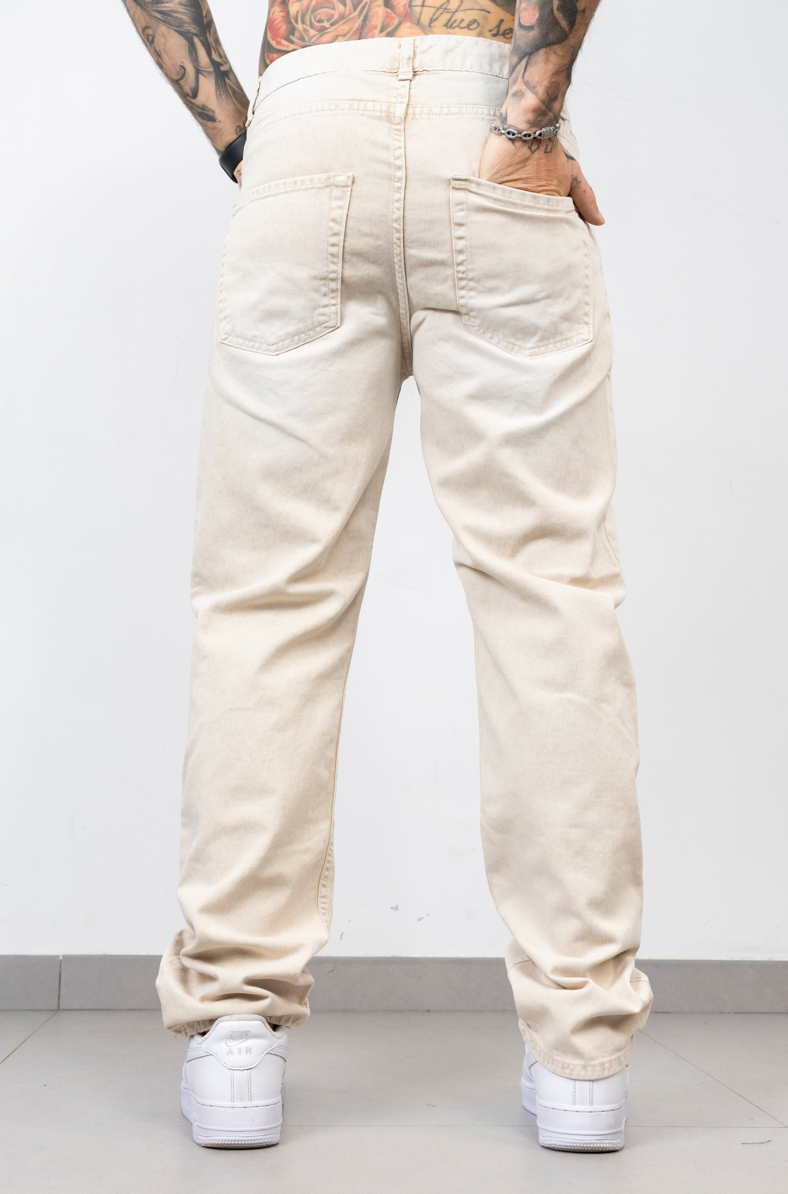 Pant regolar fit cream