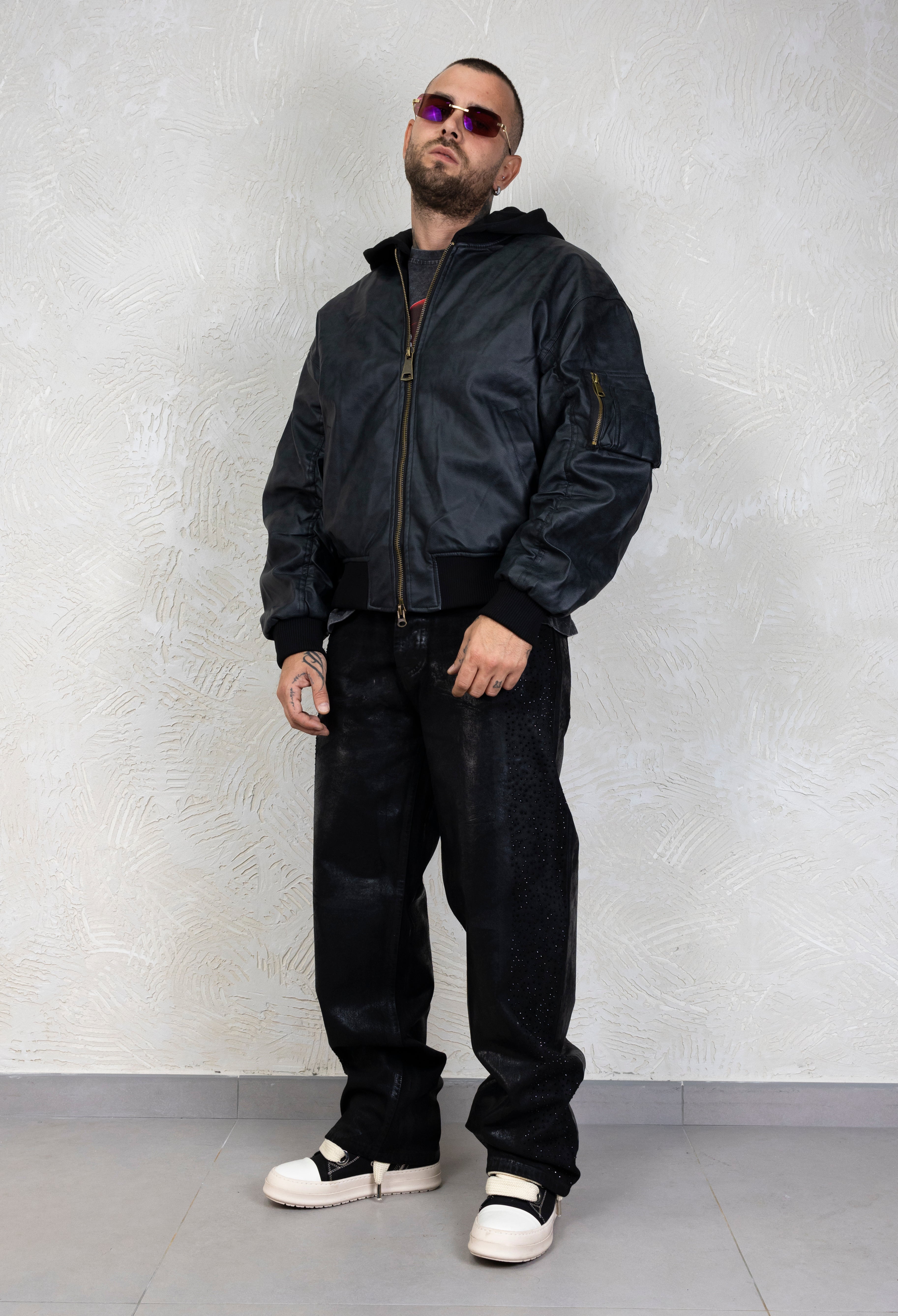 Bomber Gold Zip