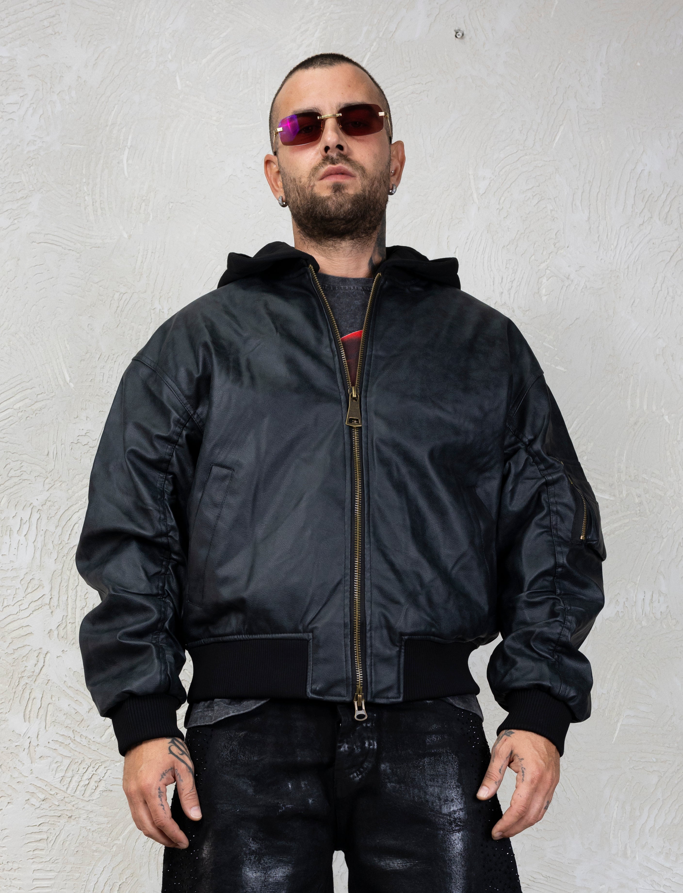 Bomber Gold Zip
