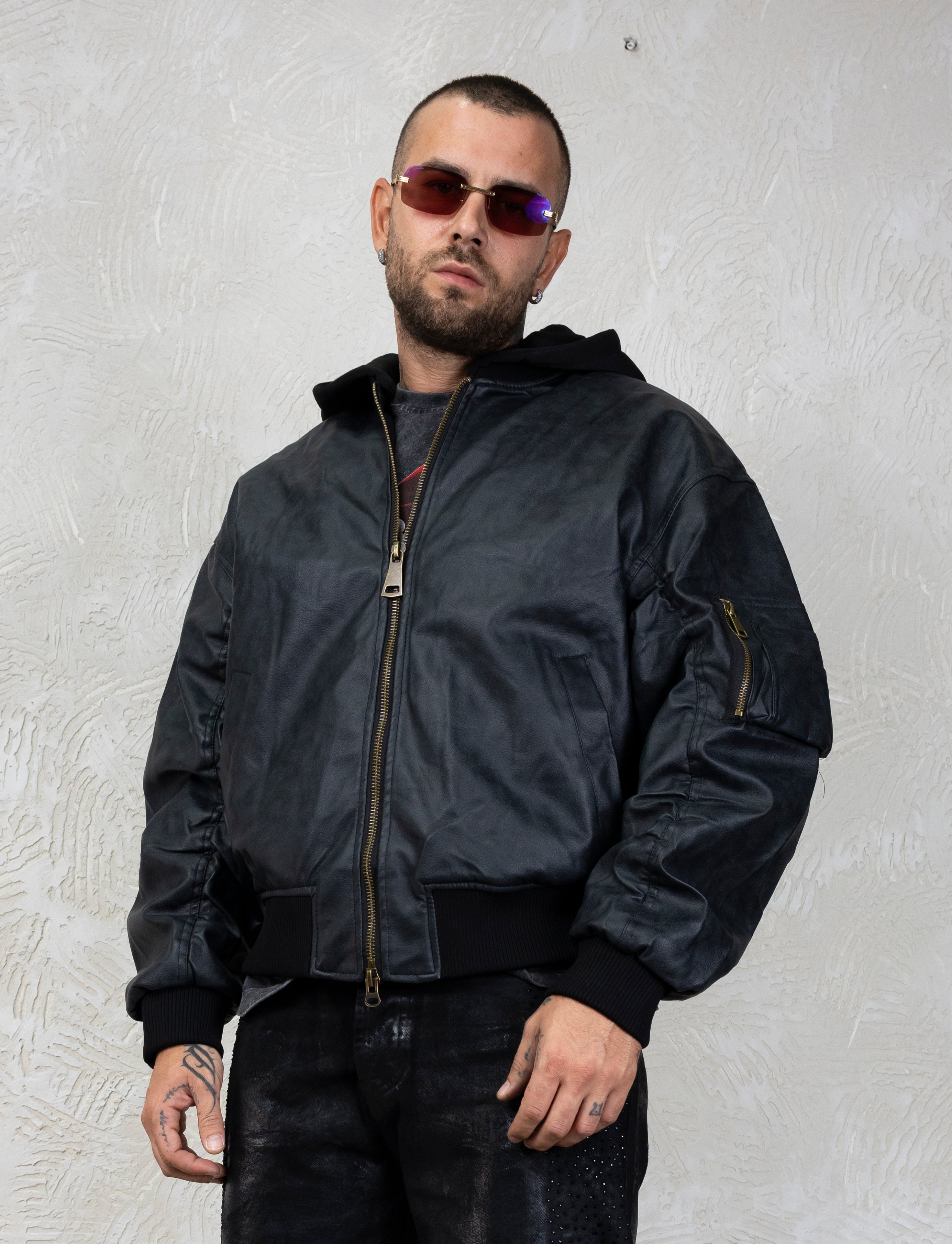 Bomber Gold Zip