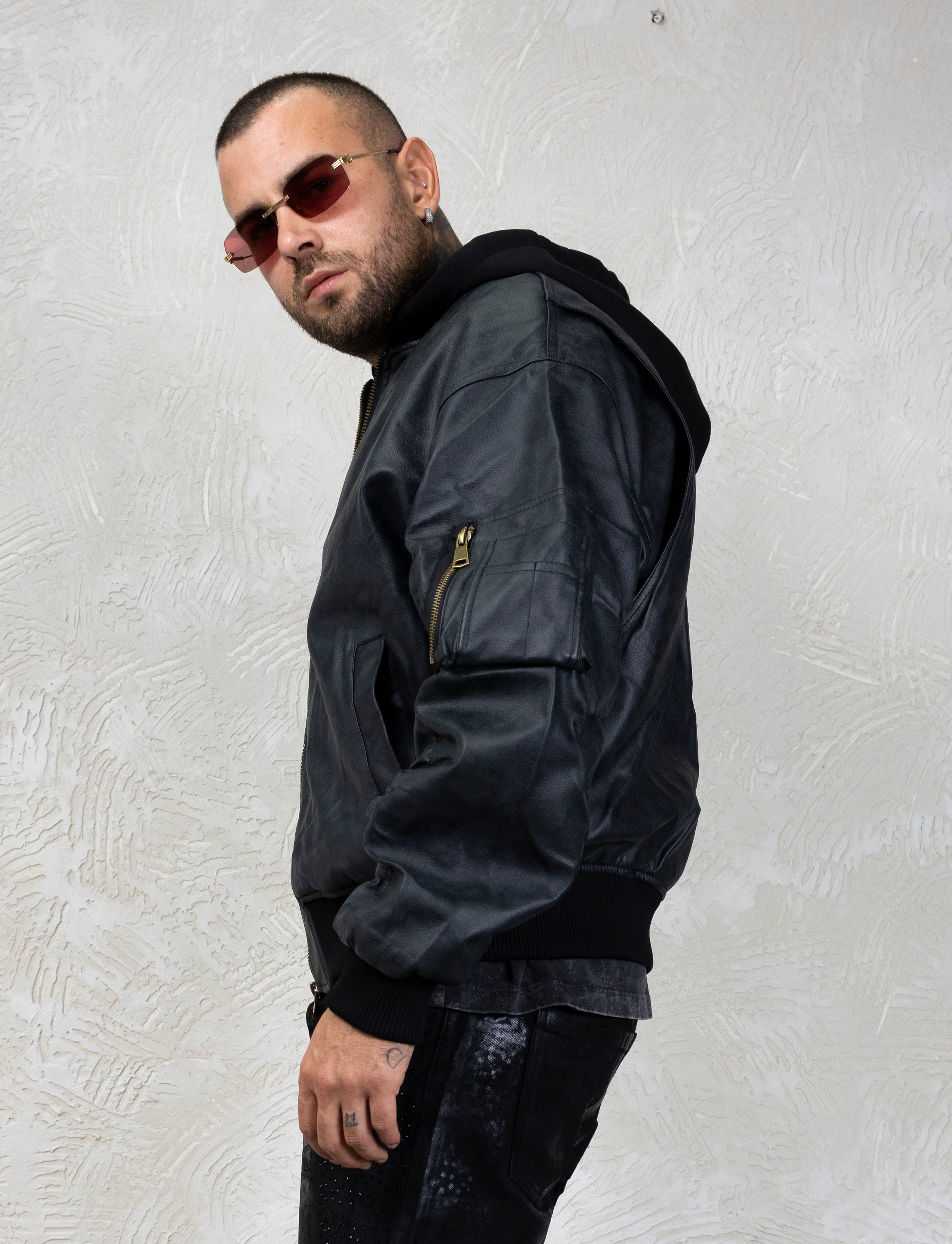 Bomber Gold Zip
