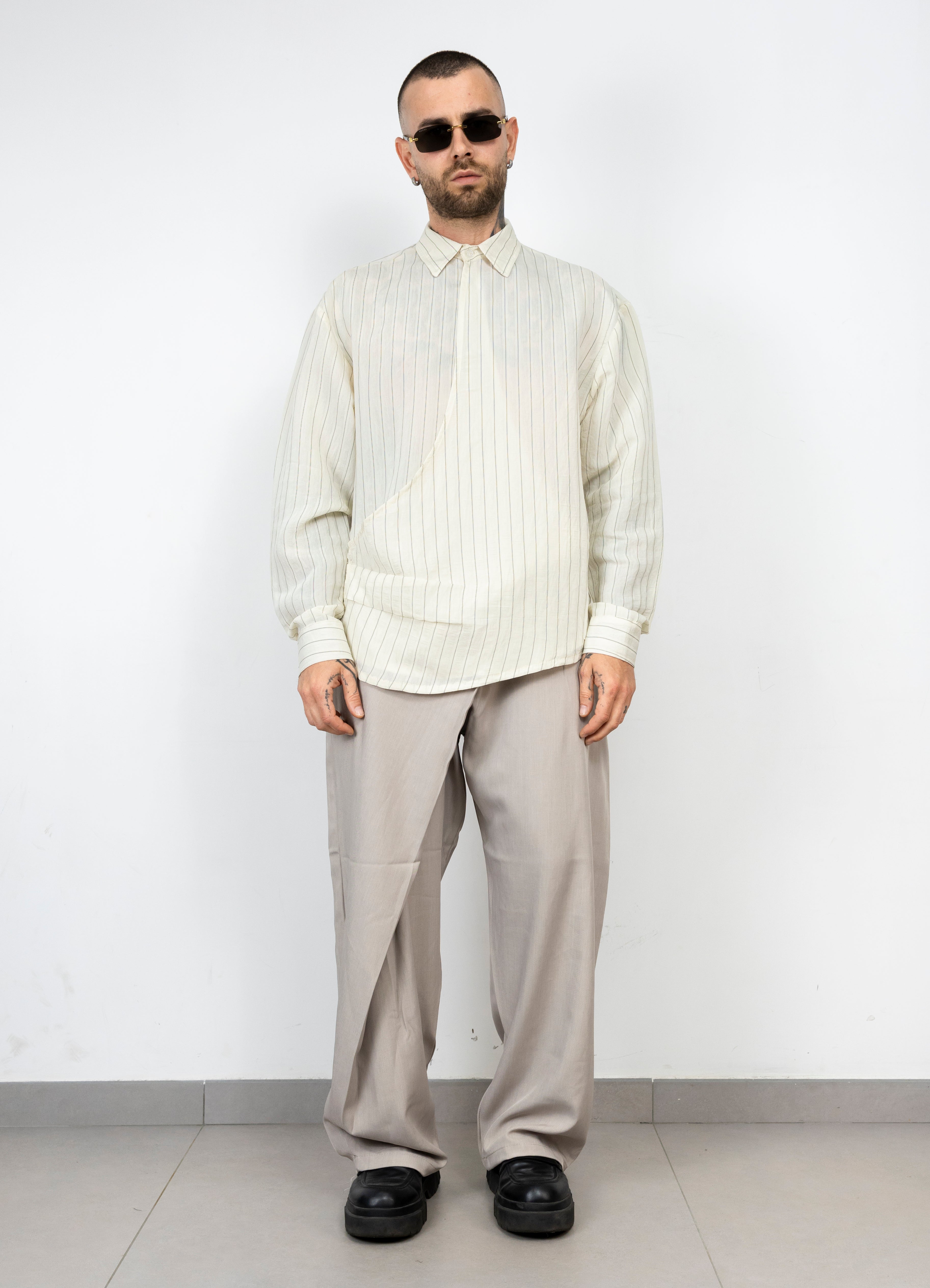 Camicia abbottonatura laterale