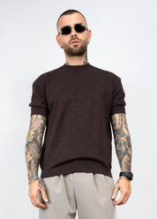 Maglia in filo ricamata