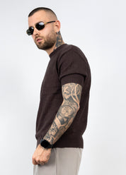 Maglia in filo ricamata