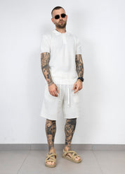 Coordset polo+bermuda in filo