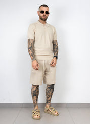 Coordset polo+bermuda in filo