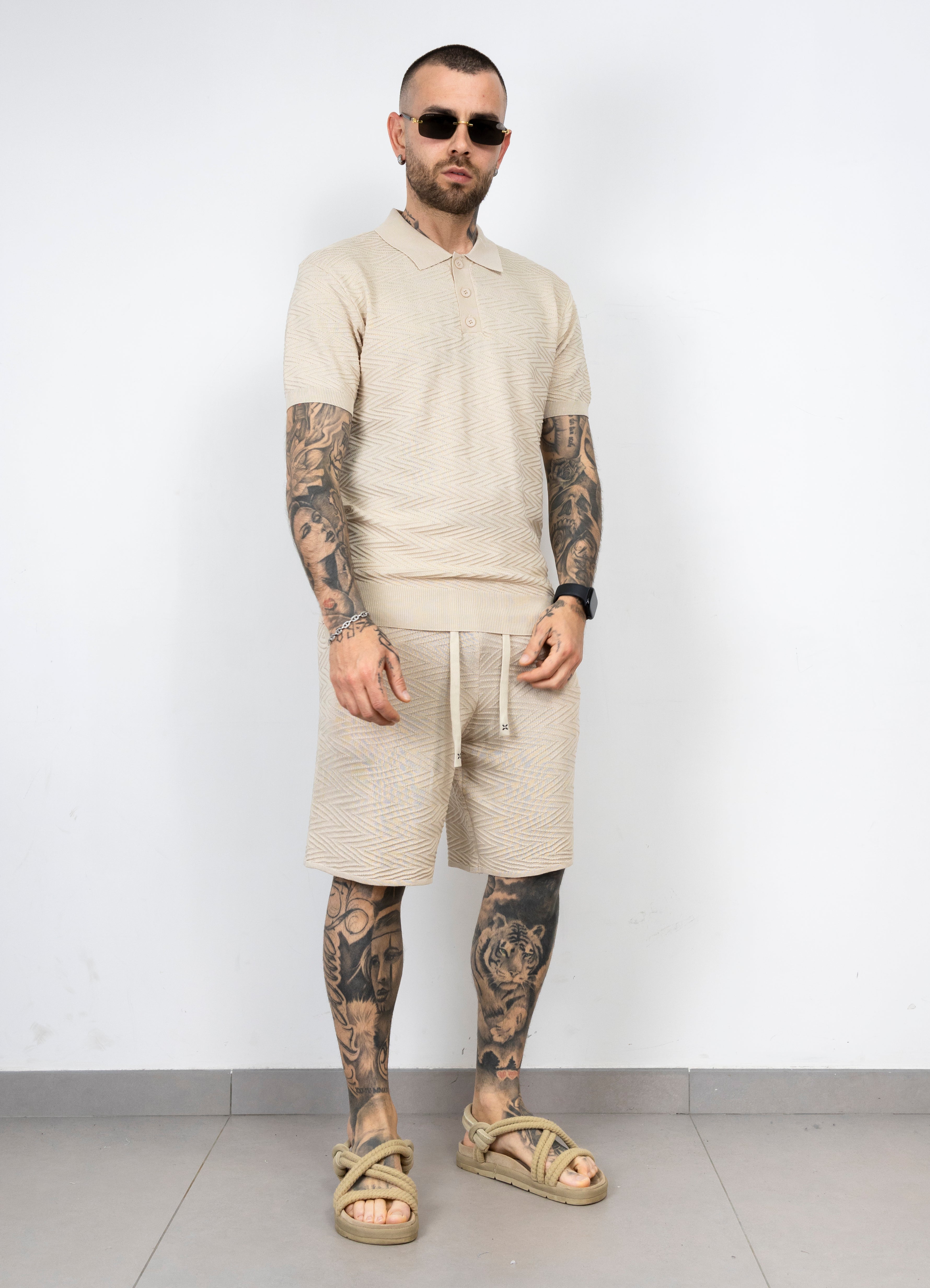 Coordset polo+bermuda in filo