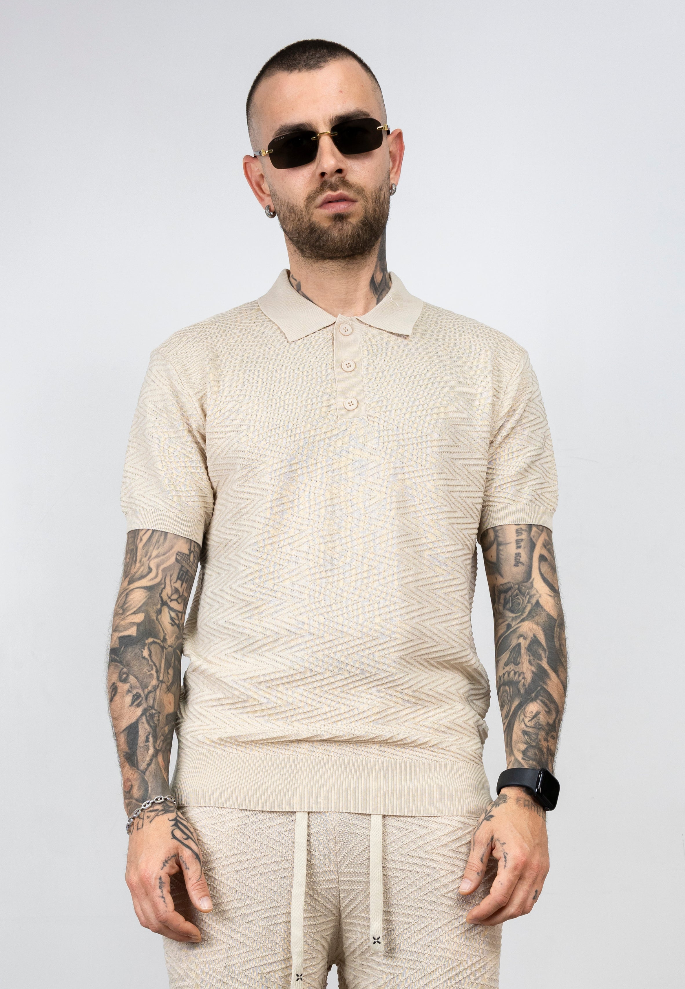 Coordset polo+bermuda in filo